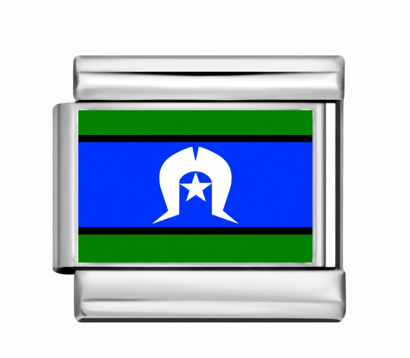 Torres Strait Islander Flag Silver