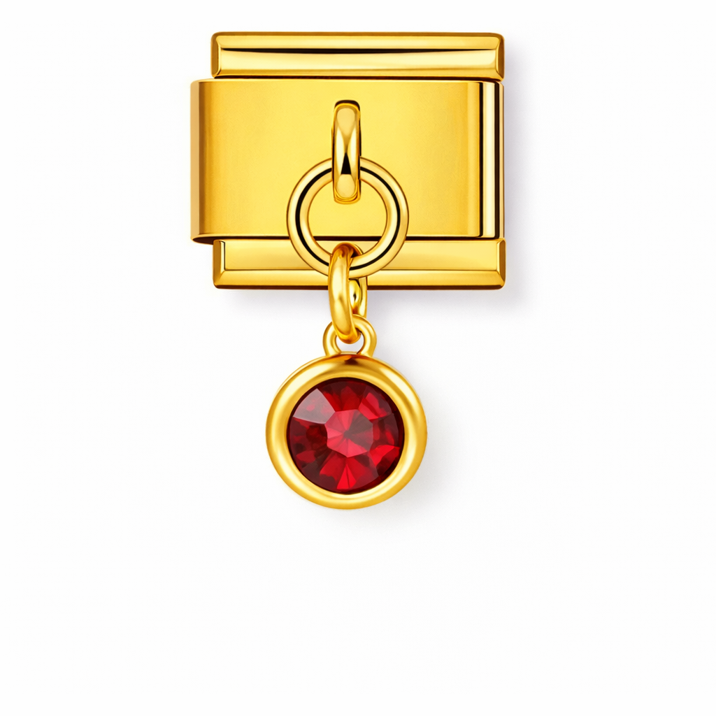 Red Gemstone Dangle