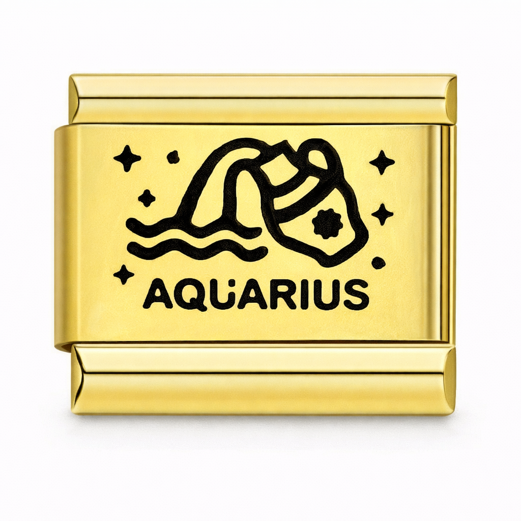 Zodiac Aquarius Gold