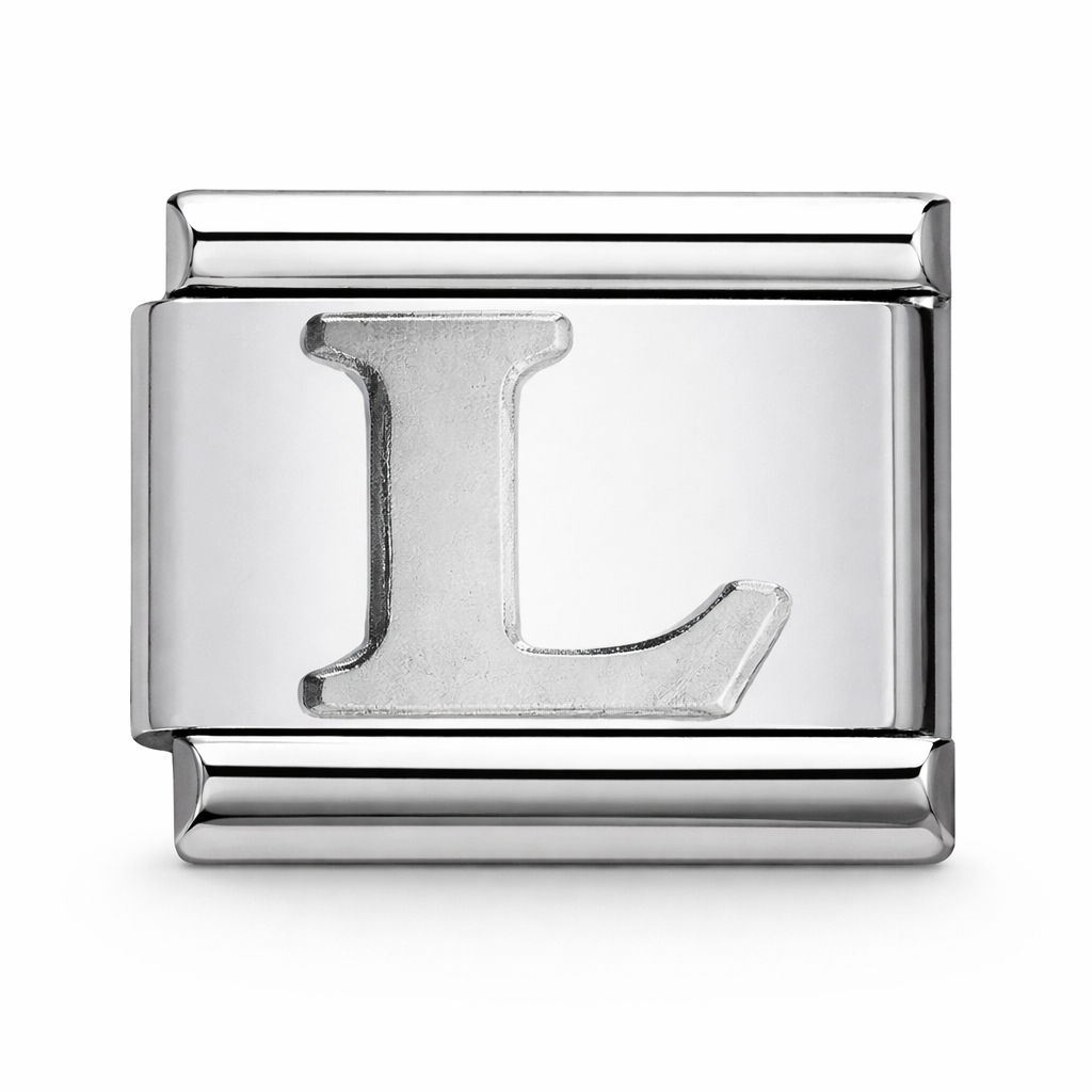 L Initial Silver