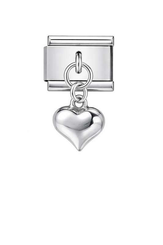 Heart Dangle Silver