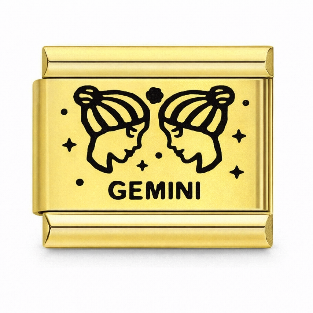 Zodiac Gemini Gold
