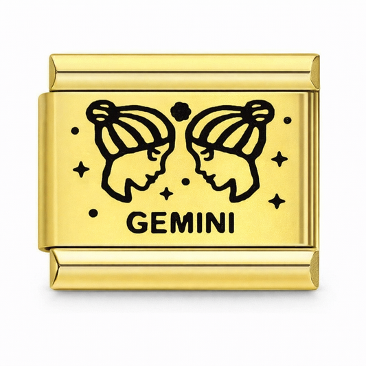 Zodiac Gemini Gold