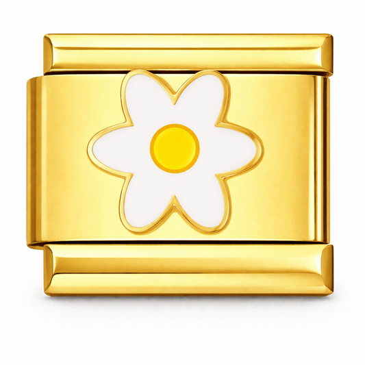 White Daisy Gold