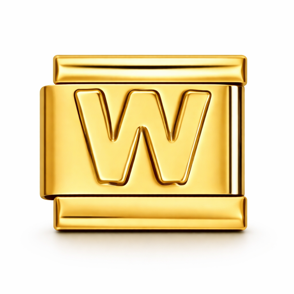 W Initial Gold