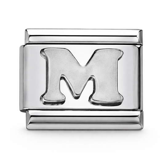 M Initial Silver
