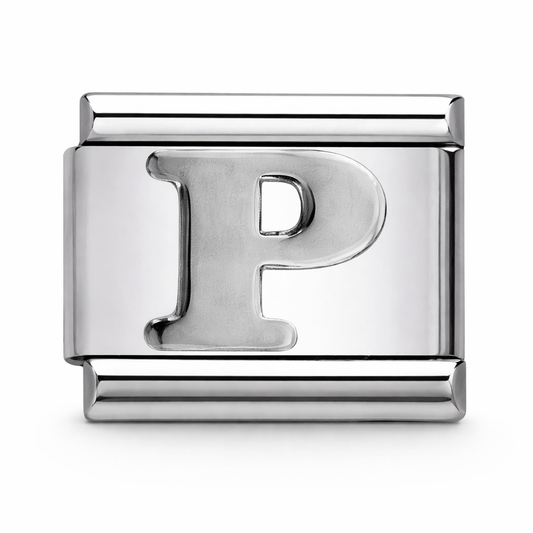 P Initial Silver