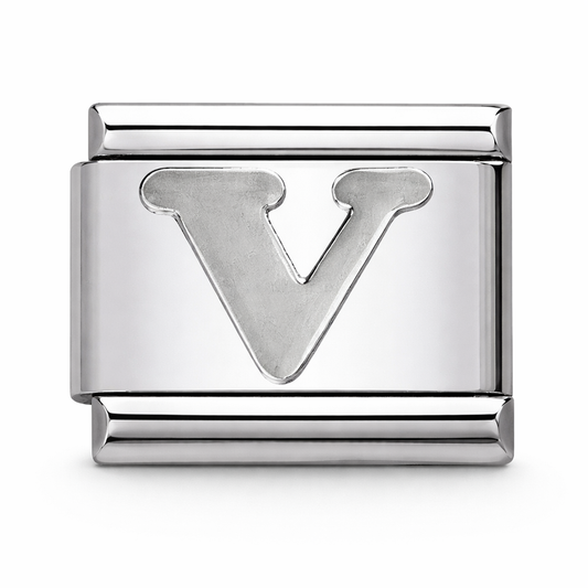 V Initial Silver