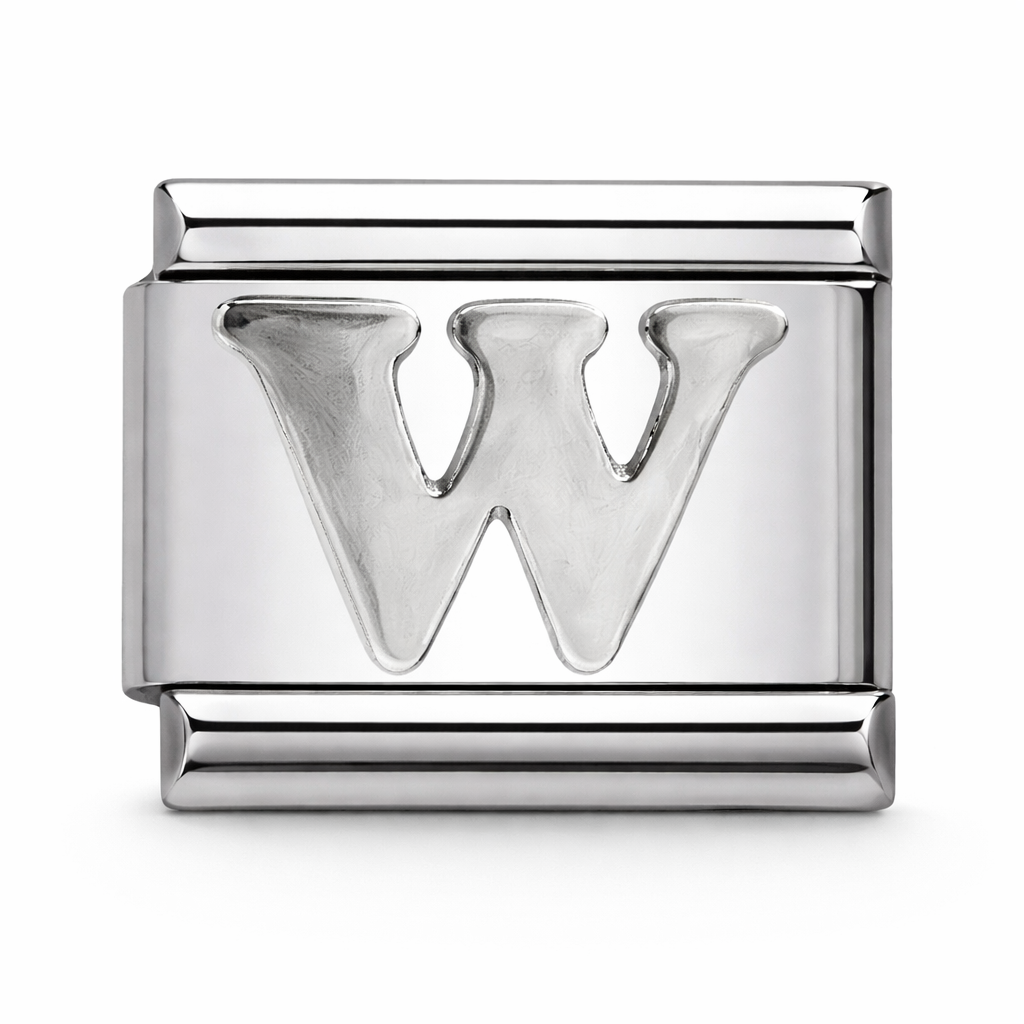 W Initial Silver