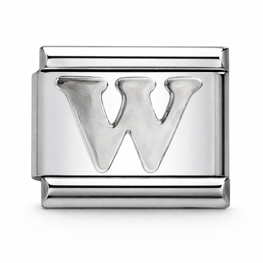 W Initial Silver