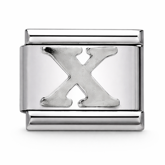 X Initial Silver