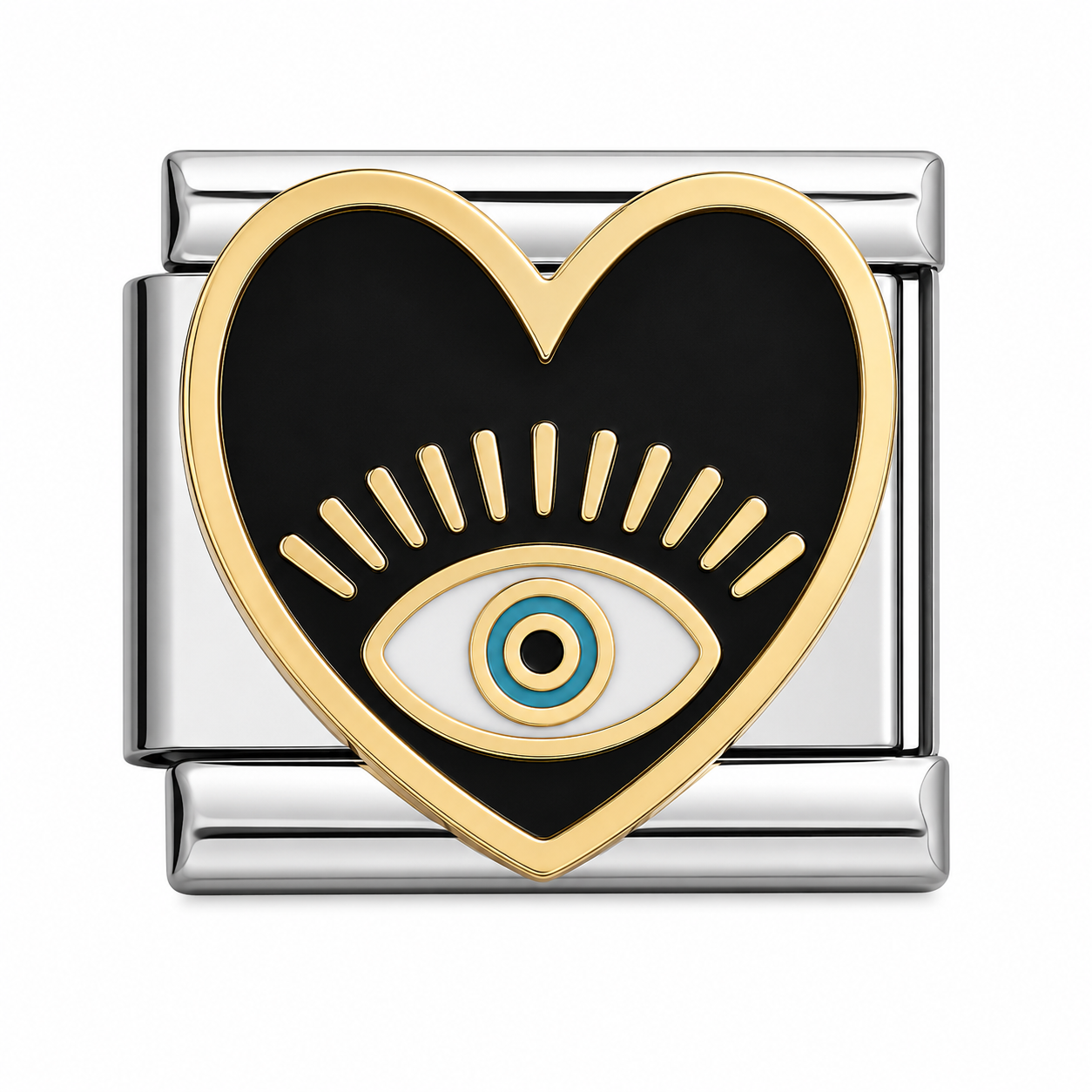 Heart evil eye Silver