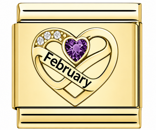 Birthstone February Gold